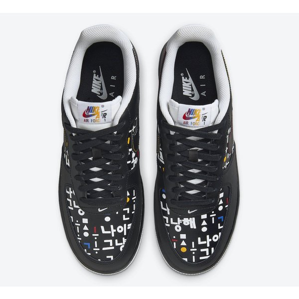 NIKE ナイキ スニーカー AIR FORCE 1 07 LV8 BLACK Hangul Day DO2704-010_3