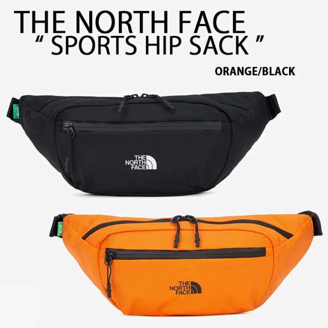 THE NORTH FACE ノースフェイス ヒップサック ウエストバッグ SPORTS HIP SACK スポーツヒップサック BLACK ORANGE ポーチ NN2HQ02A