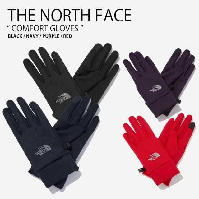 THE NORTH FACE ノースフェイス 手袋 COMFORT GLOVES コンフォート グローブ てぶくろ 手ぶくろ ロゴ メンズ レディース NJ3GN58A/B/C/D