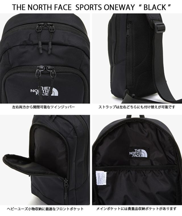 THE NORTH FACE ノースフェイス ボディバッグ SPORTS ONE WAY BAG ショルダーバッグ BLACK WHITE NN2PP06A/C_4