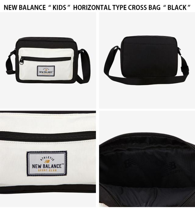 New Balance ニューバランス キッズ ショルダーバッグ HORIZONTAL TYPE CROSS BAG クロスバッグ バッグ ブラック 子供用 NK8ADF304U_2