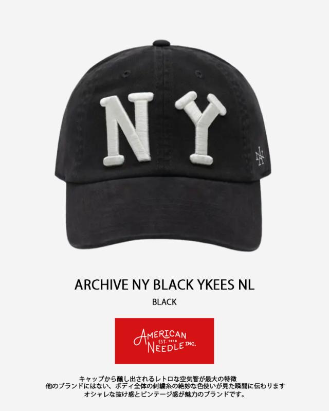 AMERICAN NEEDLE アメリカンニードル キャップ NY BLACK YKEES NL