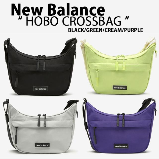 New Balance ニューバランス ショルダーバッグ メッセンジャーバッグ HOBO CROSSBAG クロスバッグ BLACK GREEN CREAM PURPLE NBGCESL103