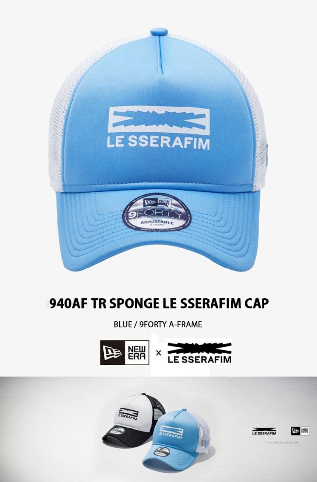LE SSERAFIM トラッカーキャップ フリーサイズ LE SSERAFIM x New Era Authentic Sponge A-Frame Trucker Ball Cap