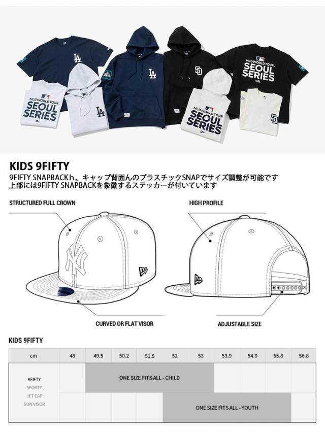 NEWERA ニューエラ 限定 キッズ用 キャップ KIDS 9FIFTY MLB SEOUL