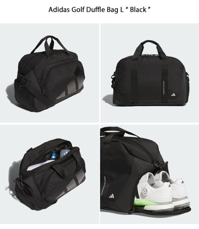 adidas アディダス ゴルフバッグ DUFFLE BAG L BLACK WHITE IN2682