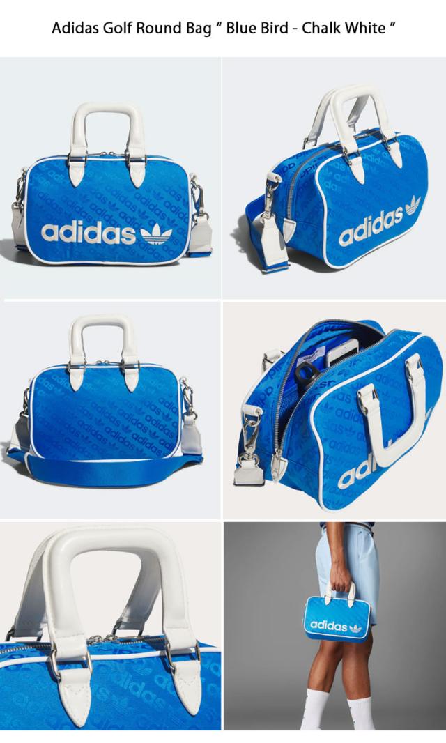 adidas originals アディダス ゴルフバッグ GOLF ROUND BAG BLUE SCARLET JD6636 JD6527 ゴルフ ラウンド バッグ ブルーホワイト スカーレットインディゴ スポーツ ゴルフアクセサリー ゴルフ鞄 ショルダバッグ クロスバッグ メンズ レディース_1