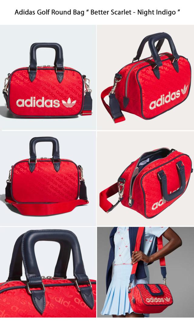 adidas originals アディダス ゴルフバッグ GOLF ROUND BAG BLUE SCARLET JD6636 JD6527 ゴルフ ラウンド バッグ ブルーホワイト スカーレットインディゴ スポーツ ゴルフアクセサリー ゴルフ鞄 ショルダバッグ クロスバッグ メンズ レディース_2