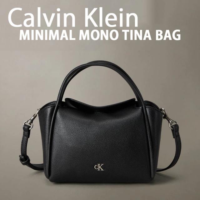   カルバンクライン ショルダーバッグ クロスバッグ CKJ MINIMAL MONOGRAM TINA BAG BLACK ハンドバッグ ブラック 4K3144G-UB1