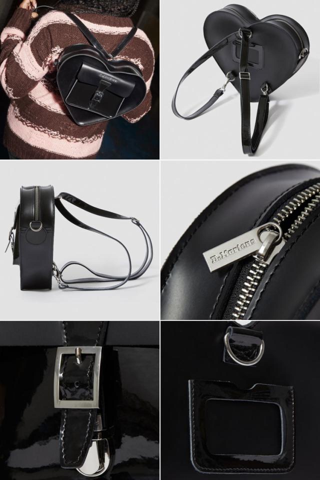 Dr.Martens ドクターマーチン レディース ハートバッグパック HEART BACKPACK AC807033 40754650 ショルダーバッグ ブラック ピンク_2