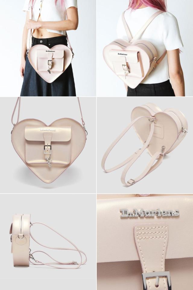 Dr.Martens ドクターマーチン レディース ハートバッグパック HEART BACKPACK AC807033 40754650 ショルダーバッグ ブラック ピンク_4