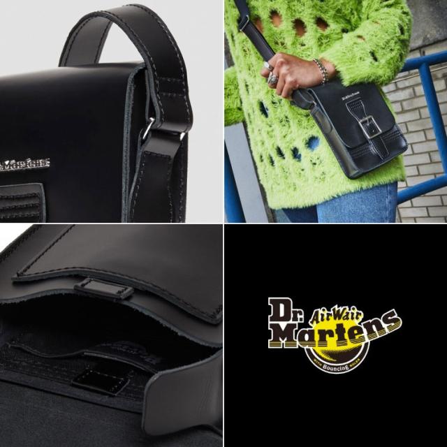 Dr. Martens ボックス クロスボディバッグ ブラック ショルダー
