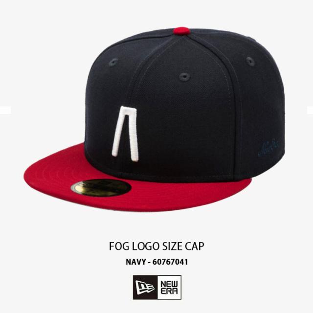 NEWERA ニューエラ キャップ FEAR OF GOD フィアオブゴッド 59FIFTY FOG LOGO SIZE CAP NAVY BLACK コラボキャップ 60767040 60767041_2