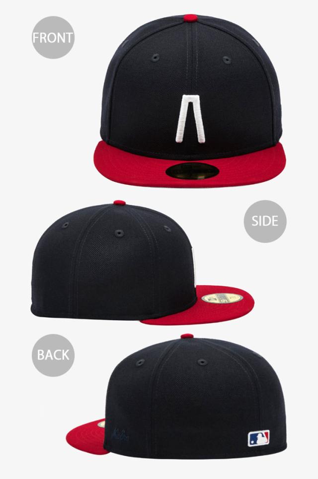 NEWERA ニューエラ キャップ FEAR OF GOD フィアオブゴッド 59FIFTY FOG LOGO SIZE CAP NAVY BLACK コラボキャップ 60767040 60767041_3