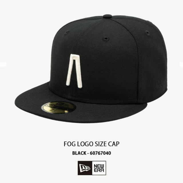 NEWERA ニューエラ キャップ FEAR OF GOD フィアオブゴッド 59FIFTY FOG LOGO SIZE CAP NAVY BLACK コラボキャップ 60767040 60767041_5