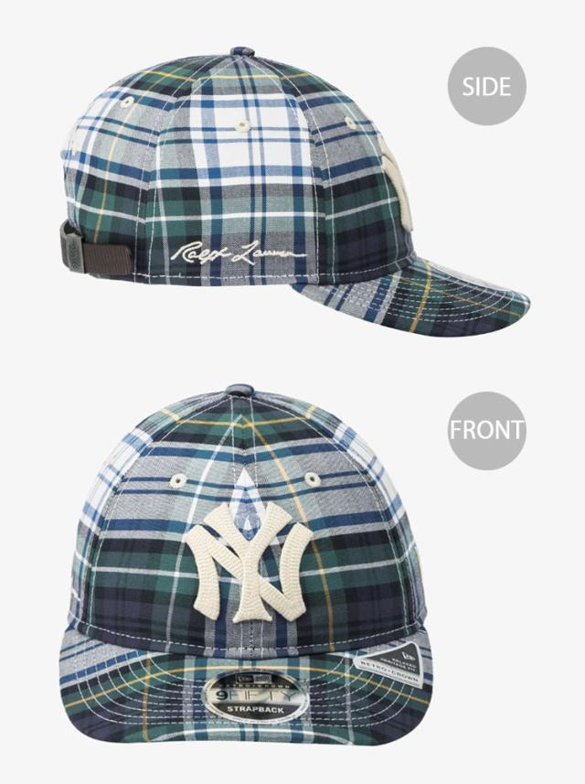 ニューエラ ラルフローレン チェック柄キャップ Lサイズ 中古 ニューエラ ラルフローレン チェック柄キャップ Lサイズ 中古