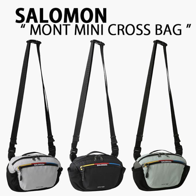 SALOMON サロモン ショルダーバッグ MONT MINI CROSS BAG RACE FLAG クロスバッグ BLACK GRAY MINT モントミニクロスバッグ ボディバッグ
