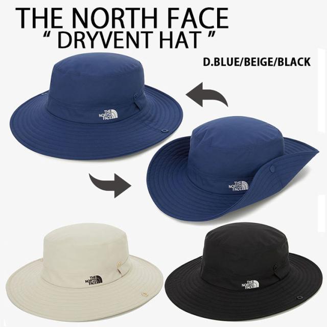 THE NORTH FACE ノースフェイス ハット テンガロンスタイル DRYVENT HAT 帽子 ストラップ付き 防水 透湿 BLUE BEIGE BLACK 冷感 NE3HR04