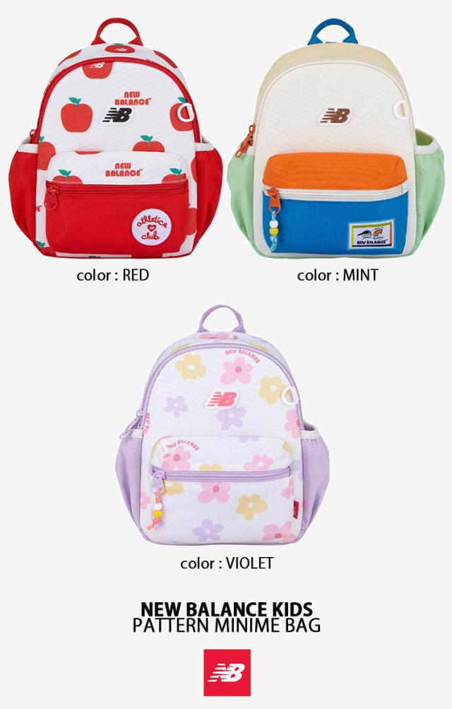 New Balance ニューバランス キッズリュック 子供用リュック PARTERN MINI ME BAG ミニリュック キッズ用リュック 総柄プリント_1