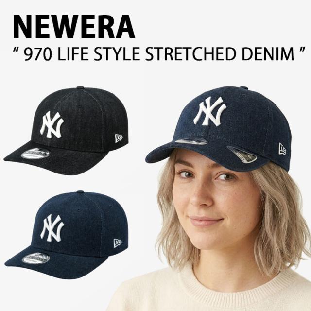 New Era ニューエラ デニム キャップ 9SEVENTY 970 LIFE STYLE STRETCHED DENIM ヤンキース ライフスタイル ストレッチ デニム フリーサイズ メンズ レディース 14881494/5