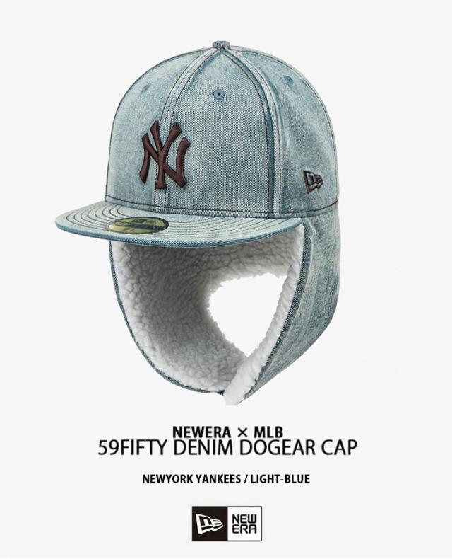 NEWERA ニューエラ キャップ イヤーマフ 59FIFTY 5950 DENIM DOG EAR CAP 14881533/5 デニム ヤンキース ドッグイヤー イヤーフラップ キャップ ベースボールキャップ YANKEES ネイビー ブルー_5