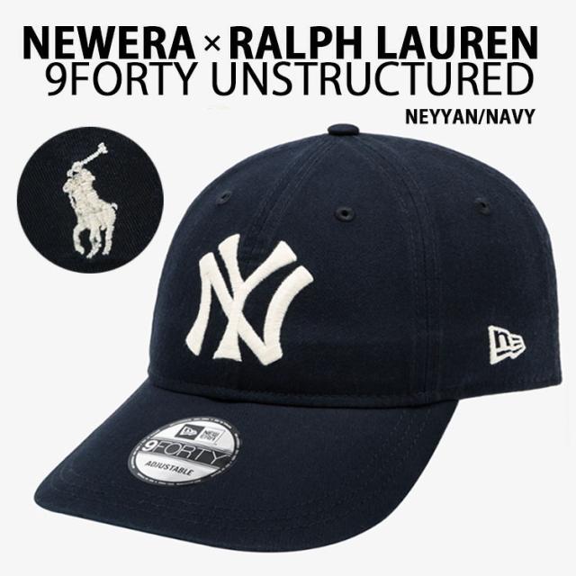 New Era ニューエラ RALPH LAUREN ラルフローレン フリーサイズ キャップ コーデュロイ 9FORTY UNSTRUCTURED COOPERSTOWN MLB CAP NAVY