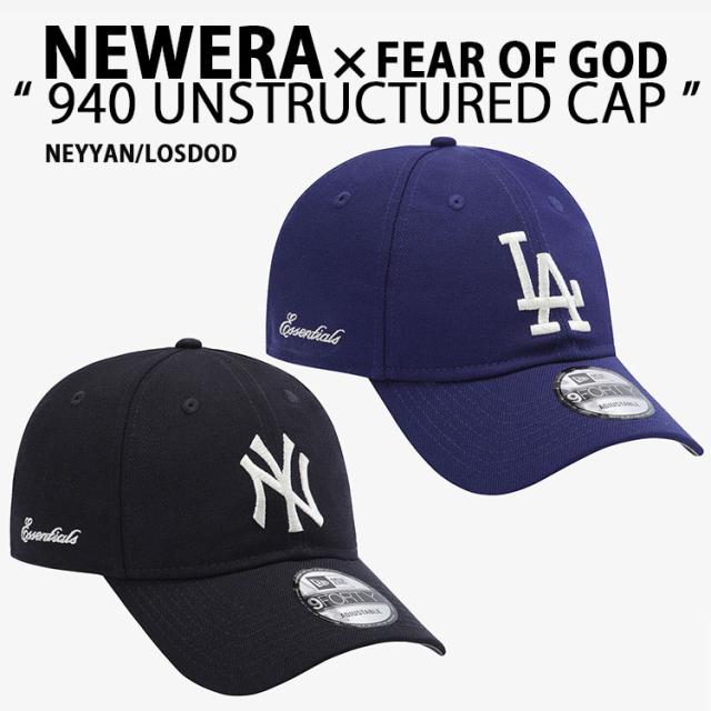 NEW ERA ニューエラ FEAR OF GOD フィアオブゴッド コラボ キャップ 940 UNSTRUCTURED CAP フリーサイズキャップ 9FORTY Dodgers Yankees