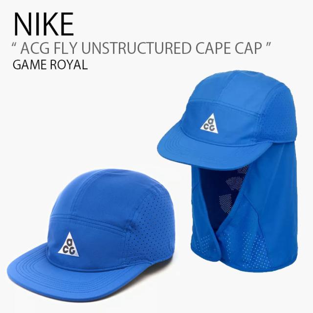 NIKE ナイキ ベースボールキャップ ACG FLY UNSTRUCTURED CAPE CAP キャップ 帽子 サンシールド ブルー メンズ レディース HJ7021-480