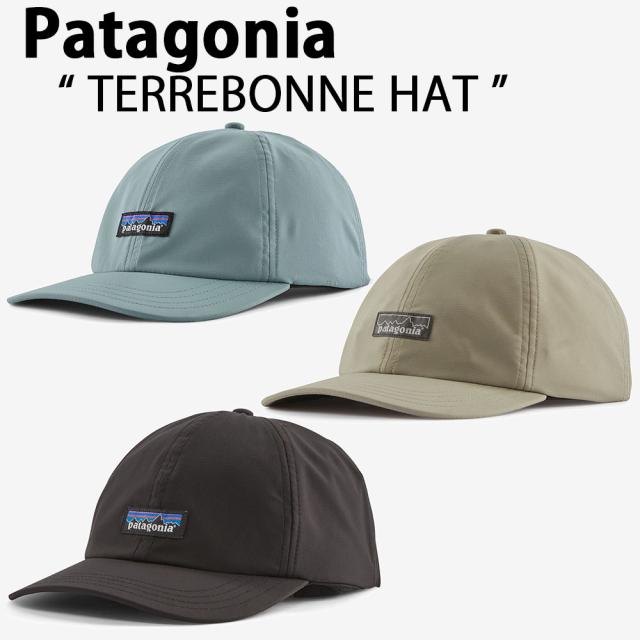 Patagonia パタゴニア キャップ フリーサイズ 帽子 Terrebonne Hat テルボンハット ミドルクラウン BLACK BLUE GREEN レギュラーフィット 通気性 撥水効果 軽量キャップ 33317R5