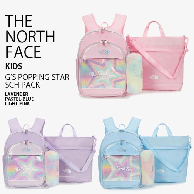 THE NORTH FACE ノースフェイス キッズ リュック K’S G’S POPPING STAR SCH PACK リュックサック バッグ A4収納 子供用 NM2DS01R/S/T