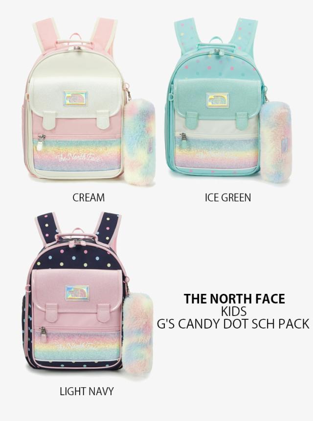 THE NORTH FACE ノースフェイス キッズ リュック K’S G’S CANDY DOT SCH PACK ドット柄 リュックサック バッグ 子供用 NM2DS02R/S/T_1
