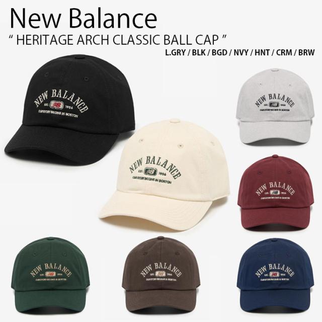 New Balance ニューバランス ベースボールキャップ HERITAGE ARCH CLASSIC BALL CAP アーチ キャップ 帽子 メンズ レディース NBGDGS2101
