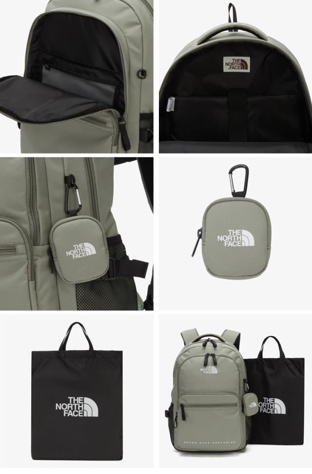 THE NORTH FACE スクエアリュック ホワイト/グレー THE NORTH FACE ノースフェイス リュック DUAL POCKET BACKPACK