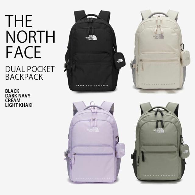THE NORTH FACE スクエアリュック ホワイト/グレー THE NORTH FACE ノースフェイス リュック DUAL POCKET BACKPACK