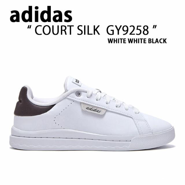 adidas アディダス スニーカー COURT SILK GY9258 コート シルク WHITE BLACK ホ