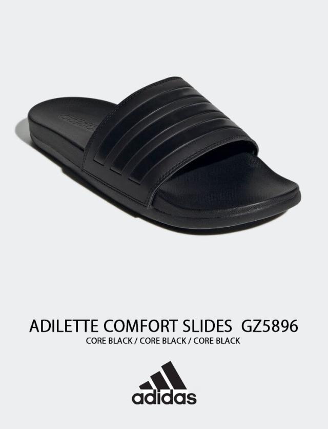 adidas アディダス サンダル スリッパ ADILETTE COMFORT SLIDES GZ5896 CORE BLACK_1