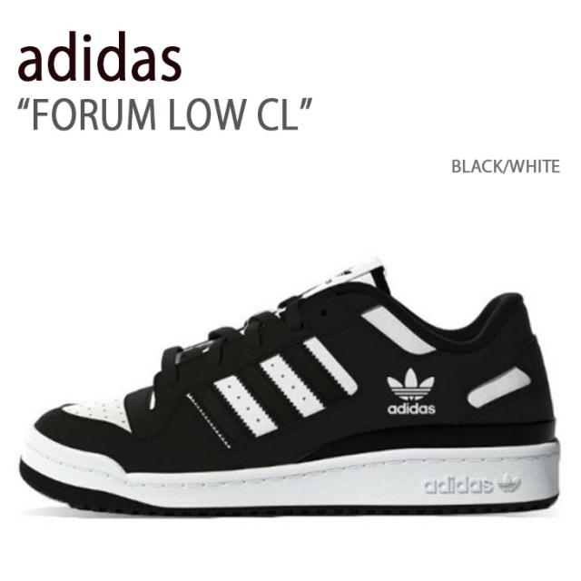 adidas アディダス スニーカー FORUM LOW CL BLACK WHITE HQ1494
