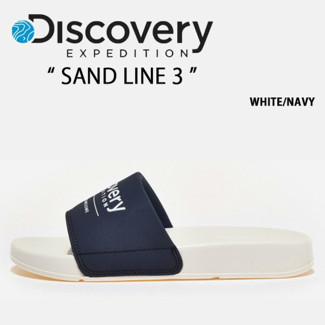 DISCOVERY ディスカバリー サンダル SAND LINE 3 WHITE NAVY 一体型サンダル 一体形成 シューズ メンズ レディース 男性用 女性用 男女兼