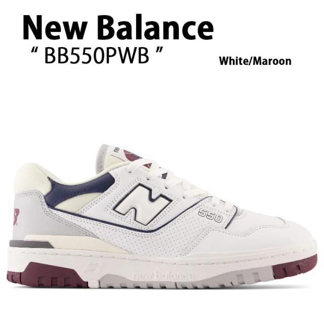 New Balance ニューバランス スニーカー 550 BB550PWB ホワイト マルーン White Maroon   の通販は 30,540円