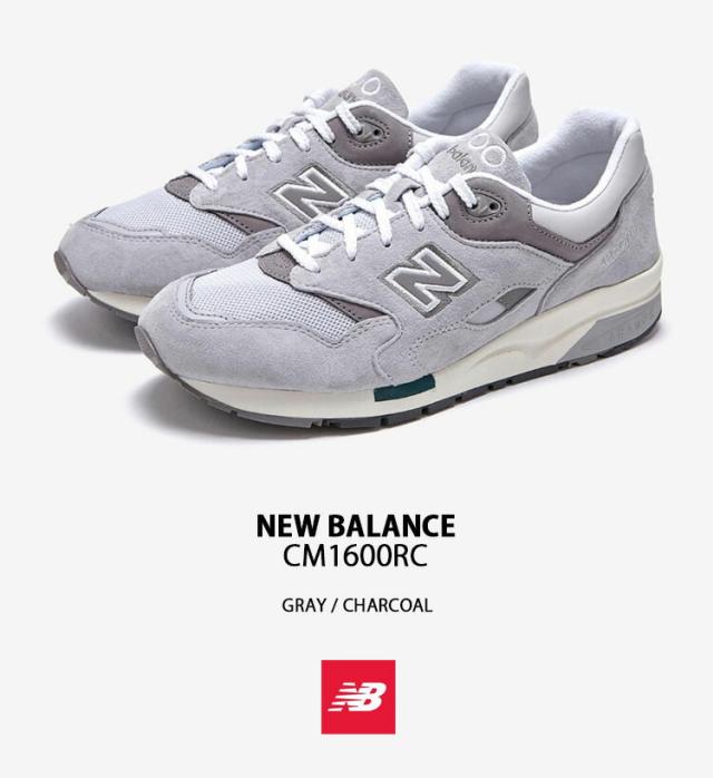 New Balance ニューバランス スニーカー CM1600RC NEWBALANCE 1600 GRAY CHARCOAL シューズ レザー 本革_1