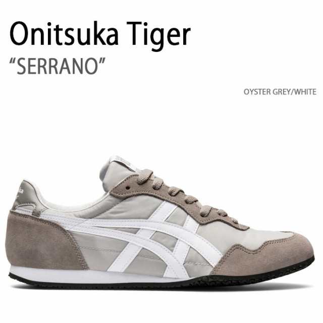 Onitsuka Tiger オニツカタイガー スニーカー SERRANO OYSTER GREY WHITE セラーノ メンズ レディース 男性用 女性用 1183B400.022【中古