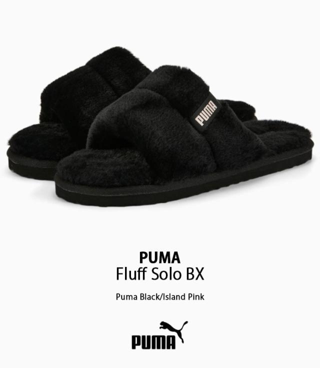 PUMA プーマ サンダル Fluff Solo BX BLACK ブラック シャワーサンダル