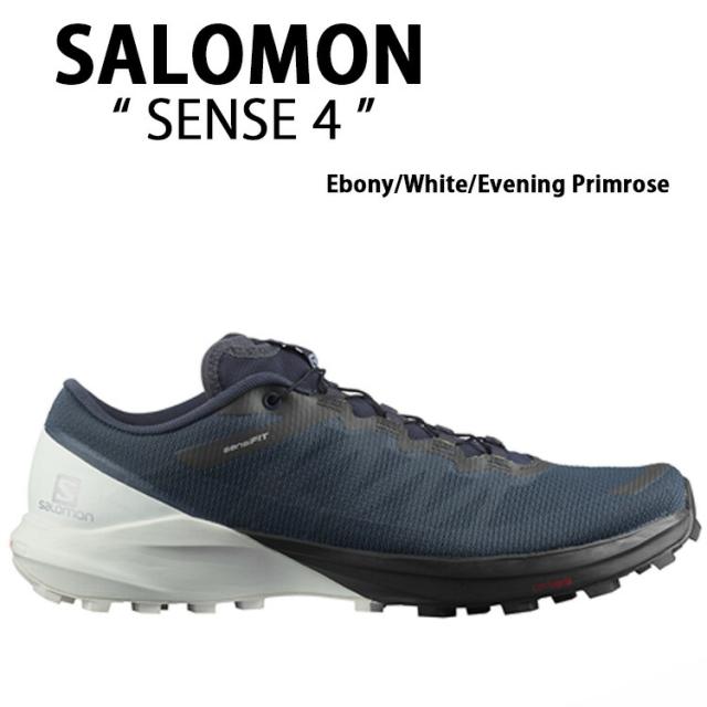 SALOMON サロモン スニーカー SENSE 4 L41451100 シューズ Ebony White Evening Primrose センス4 ネイビー ホワイト メンズ