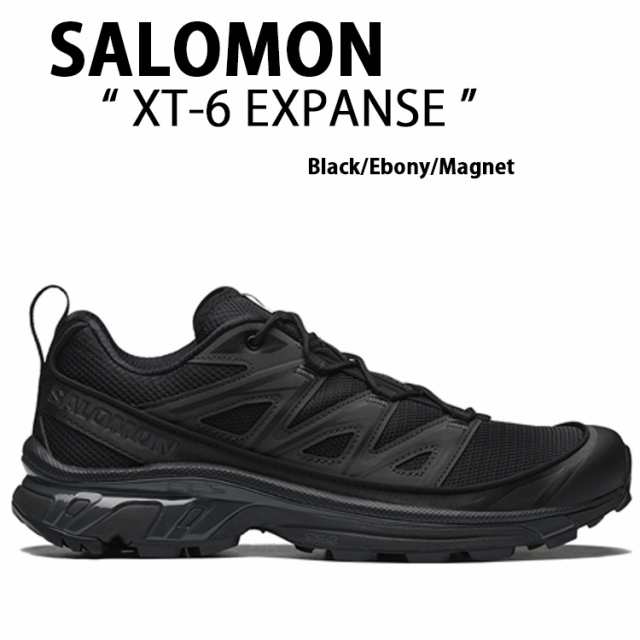 SALOMON サロモン スニーカー XT-6 EXPANSE L41741300 シューズ Black Ebony Magnet XT-6エクスパンス ブラック メンズ レディース【中古