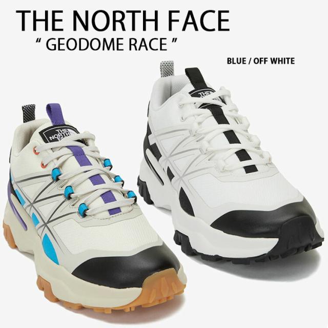 THE NORTH FACE ノースフェイス スニーカー GEODOME RACE OFFWHITE BLUE NS97N63M/Jの通販は