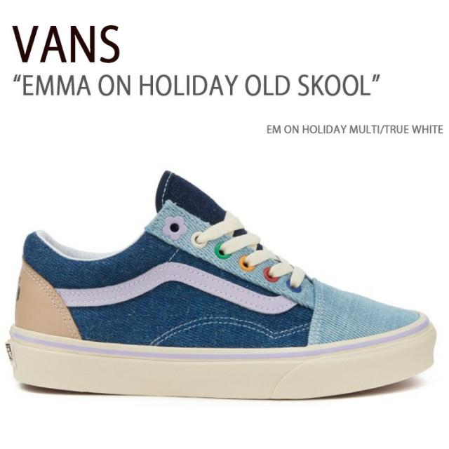 VANS スニーカー EMMA ON HOLIDAY OLD SKOOL VN0A5JMI6GL EM ON HOLIDAY MULTI TRUE WHITE
