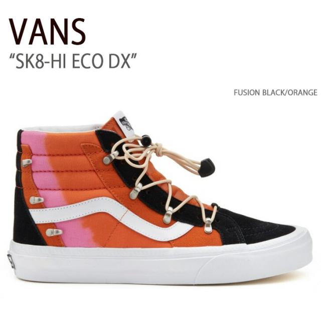 VANS スニーカー SK8-HI ECO DX FUSION BLACK ORANGE VN0A7Q5OY8J