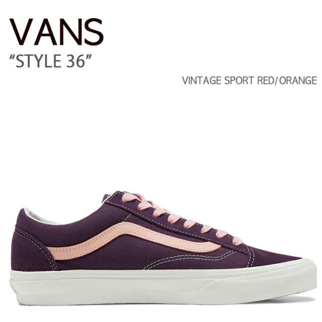 VANS スニーカー STYLE 36 VN0A3DZ3Y0U REDR OANGE