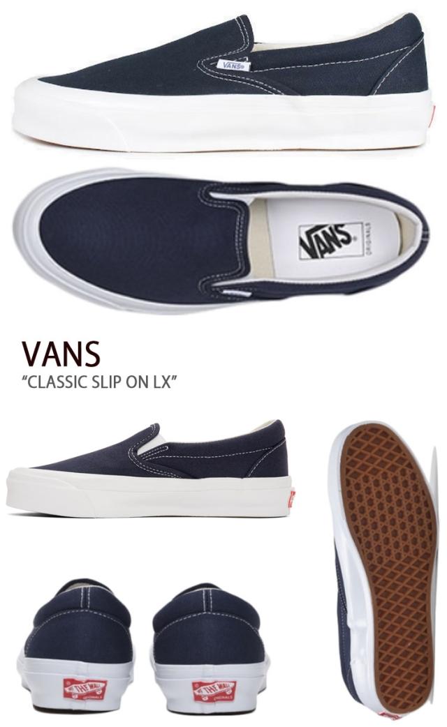 VANS スニーカー CLASSIC SLIP ON LX VN0A45JK1X7 クラシック スリッポン LX NAVY
