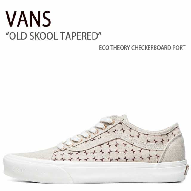 VANS スニーカー OLD SKOOL TAPERED VN0A54F4PRT BEIGE CHECKERBOARD